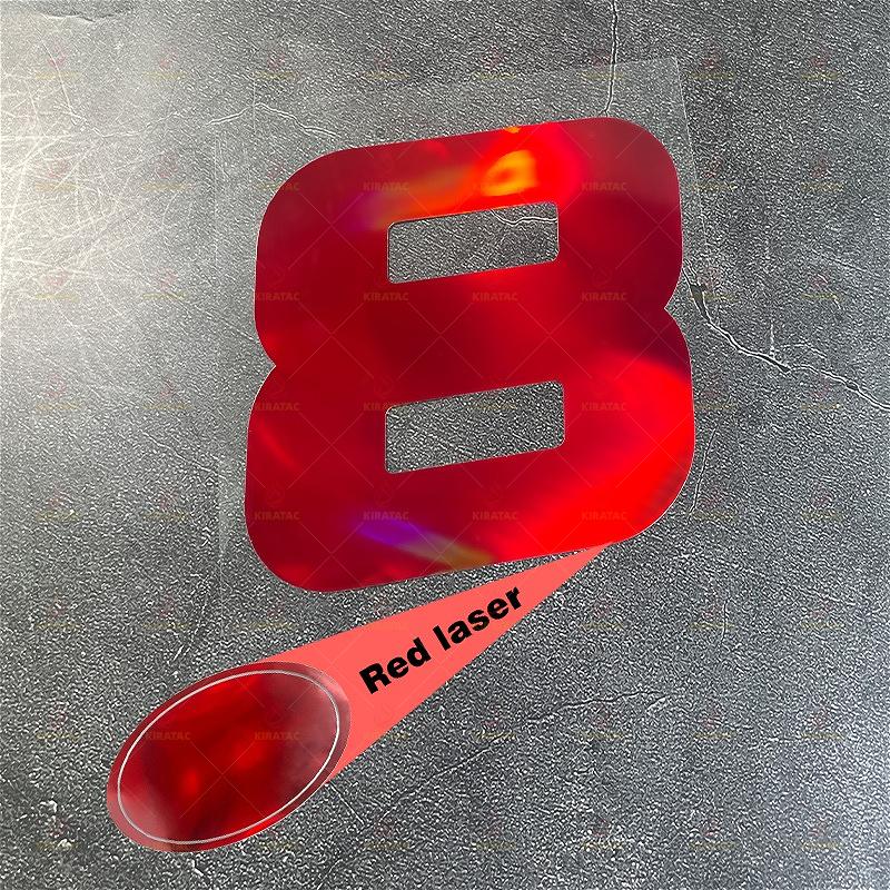 1pc Red Laser Number 0-9 Motorcycle Stickers Waterproof for Fairing Helmet Scooter Bicycle Frame Top Tube Universal Vinyl Decals