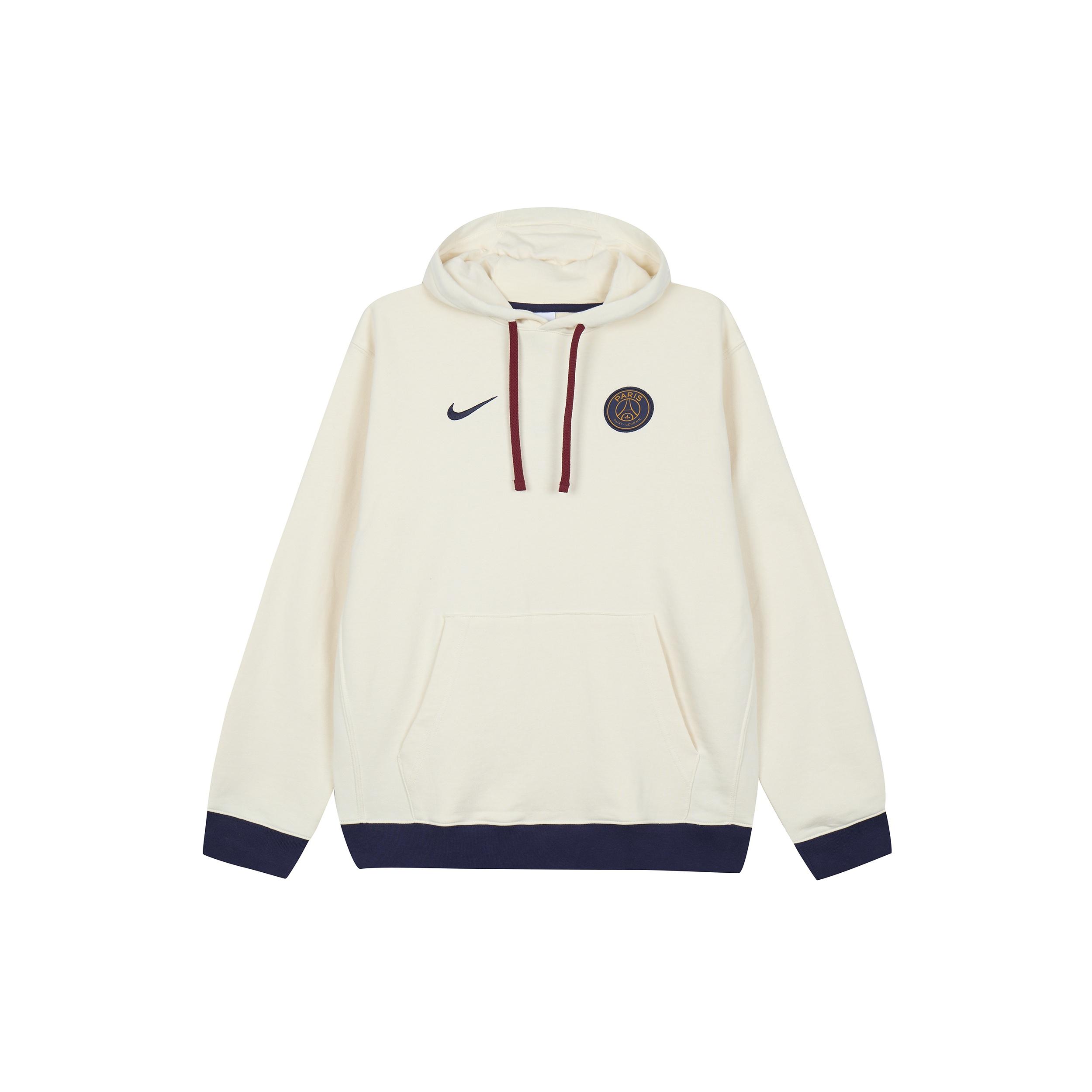 Nike Paris Saint-Germain Club Fleece Hoodie Beige Men s DV4963-113 XXL