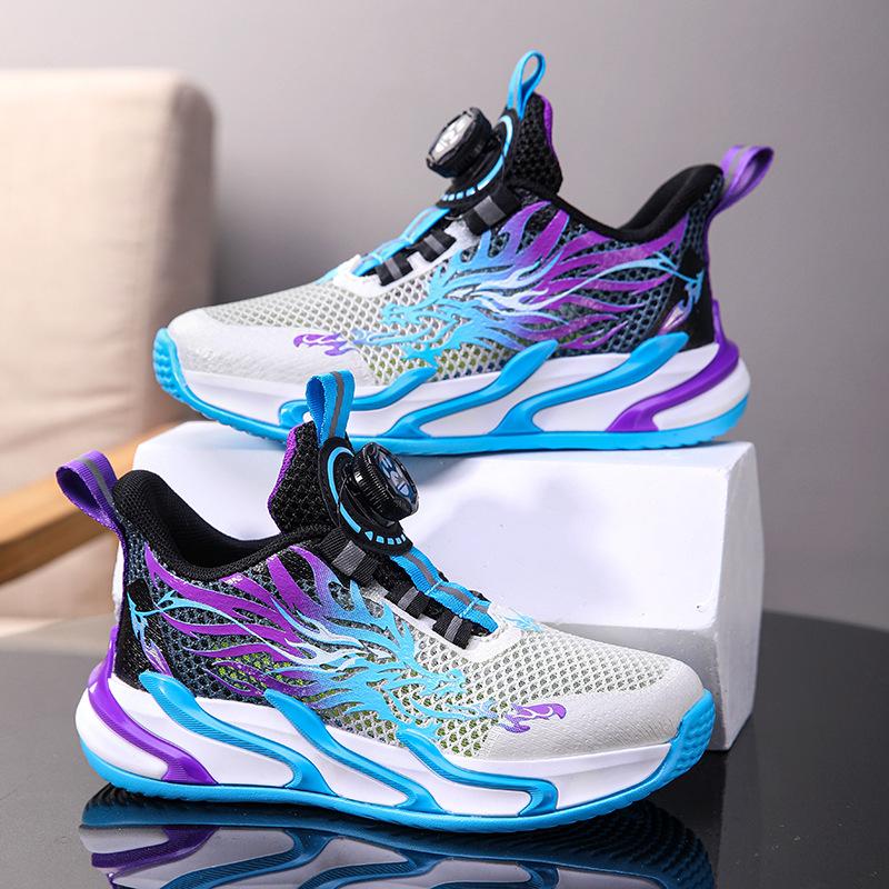 Limited Non-slip Medium and Older Children's Mesh Sports Shoes Boys' Shoes New Basketball Shoes Breathable Summer Training Children's Year of the Dra
