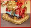 2025 Wen Cai Shen Statue: Copper-Colored for Inviting Wealth, Ideal for Home or Living Room Worship.