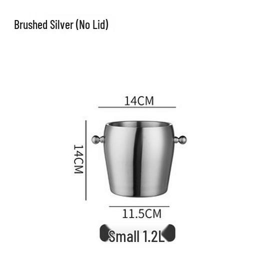 

Double-Layer Stainless Steel Ice Bucket for Bars and Parties – Perfect for Chilling Champagne, Beer, and Beverages