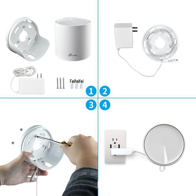 TP-Link Deco X20/X60 Nástěnná polička pro organizaci a ochranu routeru