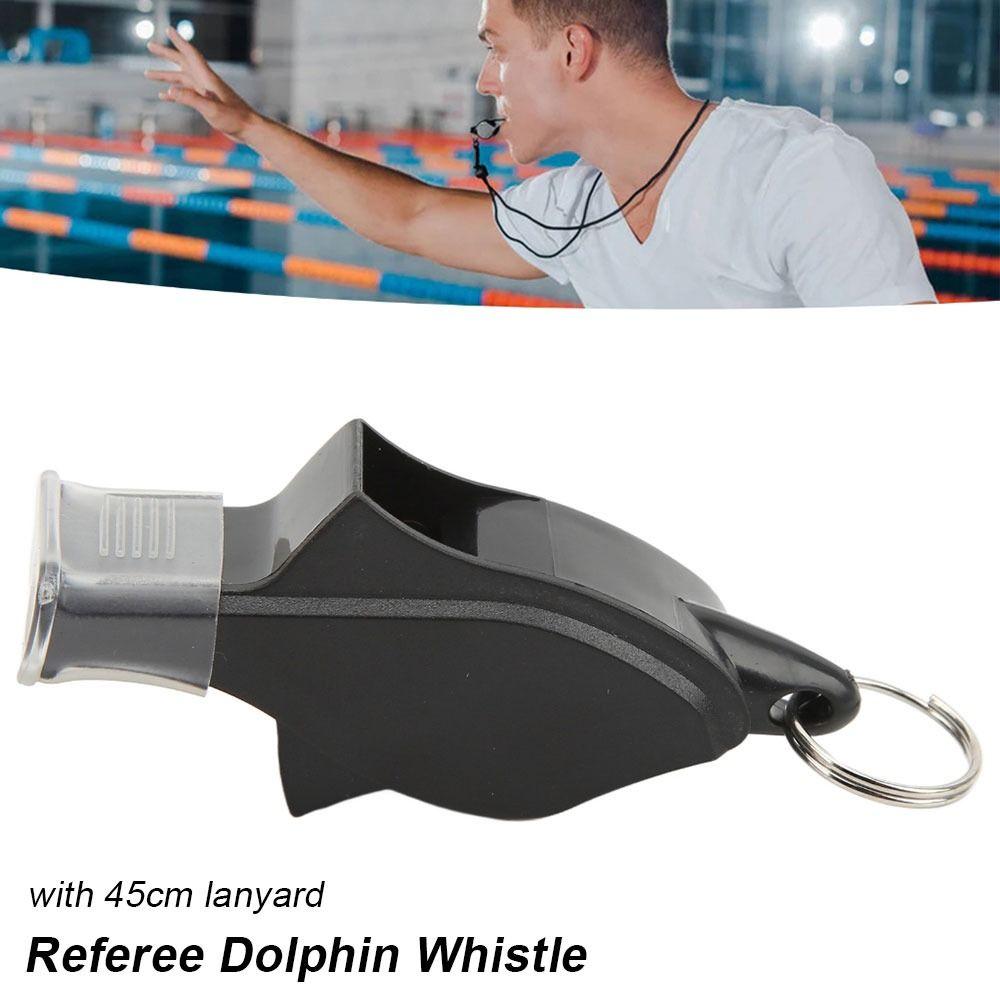 1Pcs Sports Like Big Referee Whistle Plastic Professional Dolphin Whistle Seedless Sound Whistle Outdoor Sport Soccer Basketball