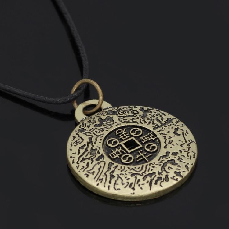 Zarte Legierung Bronze Amulett Halskette Verstellbare Schlüsselbein Kette Choker für Frauen