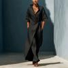 Summer New Style Casual V-neck Short-sleeved Belt-wrapped Fitted Slimming Figure-enhancing Blouse Dress