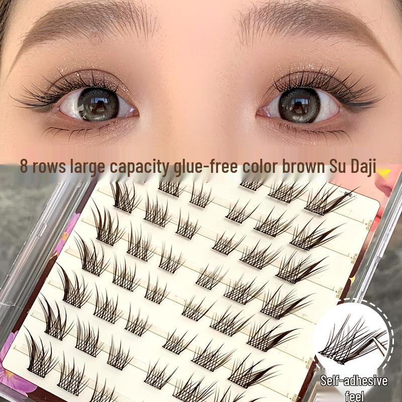 Mengjie Shangpin Glue-Free Fox-Eye Brown False Eyelashes for Beginners