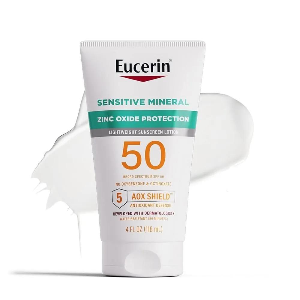 Eucerin Солнцезащитный лосьон 118 мл 1 упаковка Чувствительный Минеральный Eucerin Sun Sensitive Минеральный Солнцезащитный лосьон