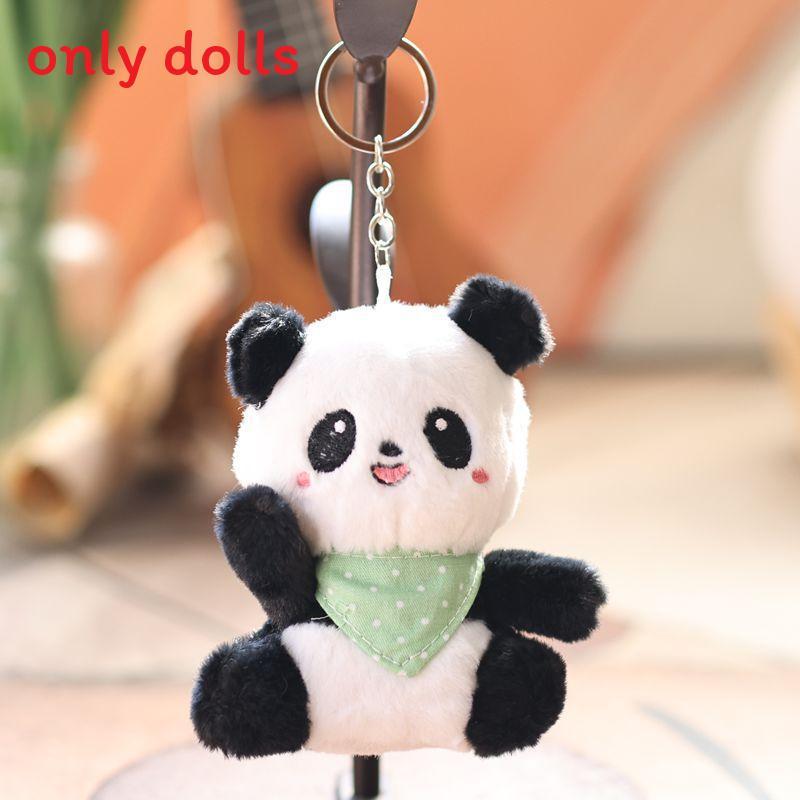 

Plush Panda Keychain Soft Toy With Pp Cotton Filling For Kids And Adults зелений
