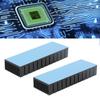 2-Piece Heatsink, Black Groove Heat Dissipation Plate, Cooling Fins, Aluminum, Thermal Runaway Prevention, Heat Dissipation Module, 120x40x20mm,