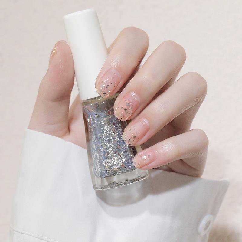 Nagellack auf Wasserbasis, Kein Backen, Schnelltrocknend, Langanhaltend, Abreißbar, Transparenter Nagellack, Kein Backen, Abziehbarer Nagellack