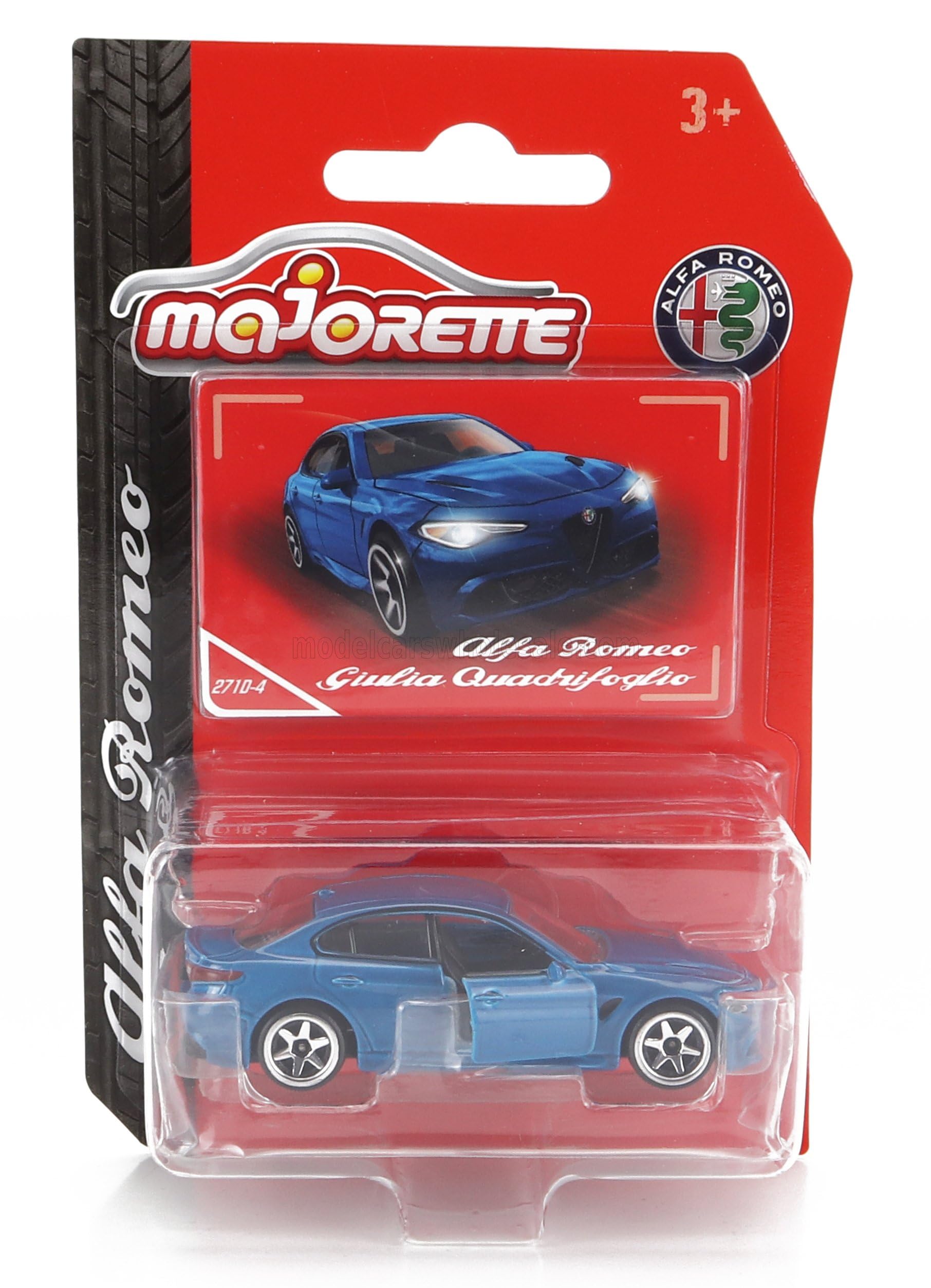 

MAJORETTE Alfa Romeo Giulia Miniature Car 1/60 ALFA ROMEO GIULIA Quadrifoglio 2016 (Blue) синий