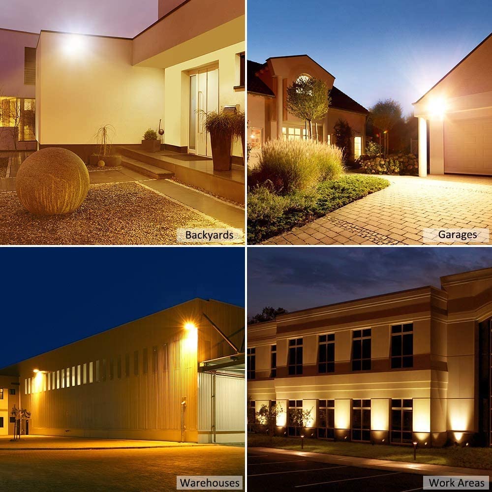 LED Flood Light Outdoor 30W 50W 3000K-3500K Warm White Work Light Input Voltage 220V--240V Security Lights IP66 Waterproof & Durable