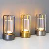 Gold-Silver Cross Touch Table Lamp with USB Charge for Bedside, Bar, or Camping