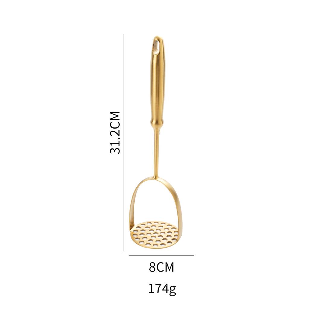 1pcs Stainless Steel Potato Masher Manual Food Crusher Smooth Garlic Presser Pumpkin Ricer Kitchen Gadgets Household Utensils