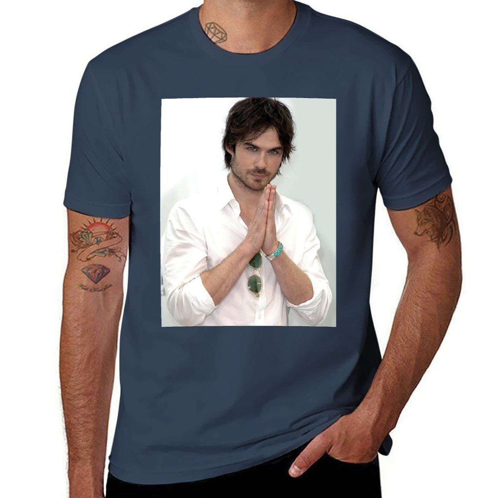 Ian Somerhalder Damon Salvatore Tshirt High Quality Durable Tshirt S
