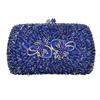 WHTUOHENG Rhinestone Evening Clutch Wedding Bridal Clutches Bags Metallic Green/Blue Diamond Evening Bag Lady Party Dinner Purse