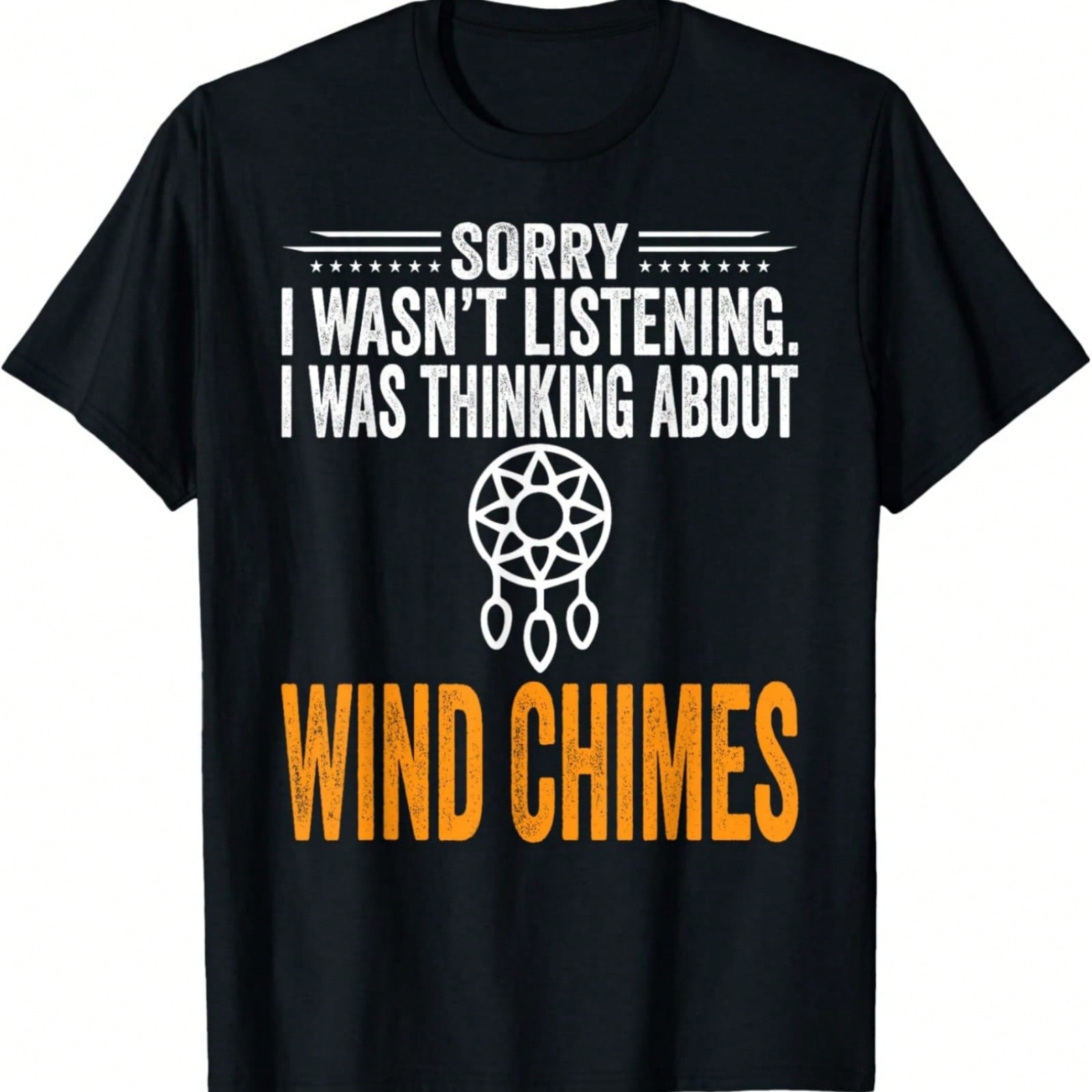 Sorry I Wasn t Listening I Was Thinking Wind Chimes T-Shirt S разноцветный