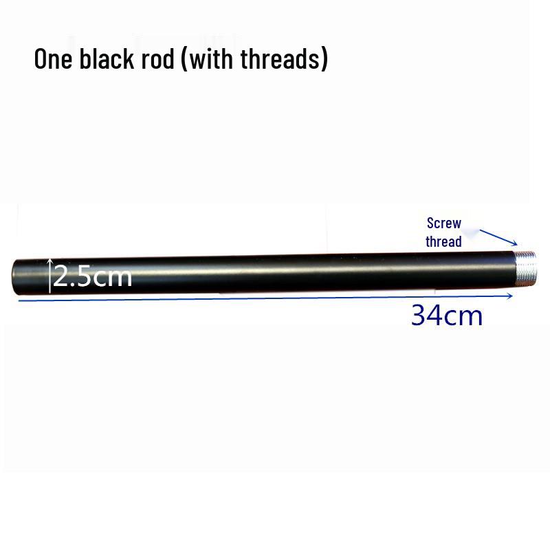 

25mm Wrought Iron Floor-Standing Threaded Extension Rod for Lighting & Moxibustion DIY Projects