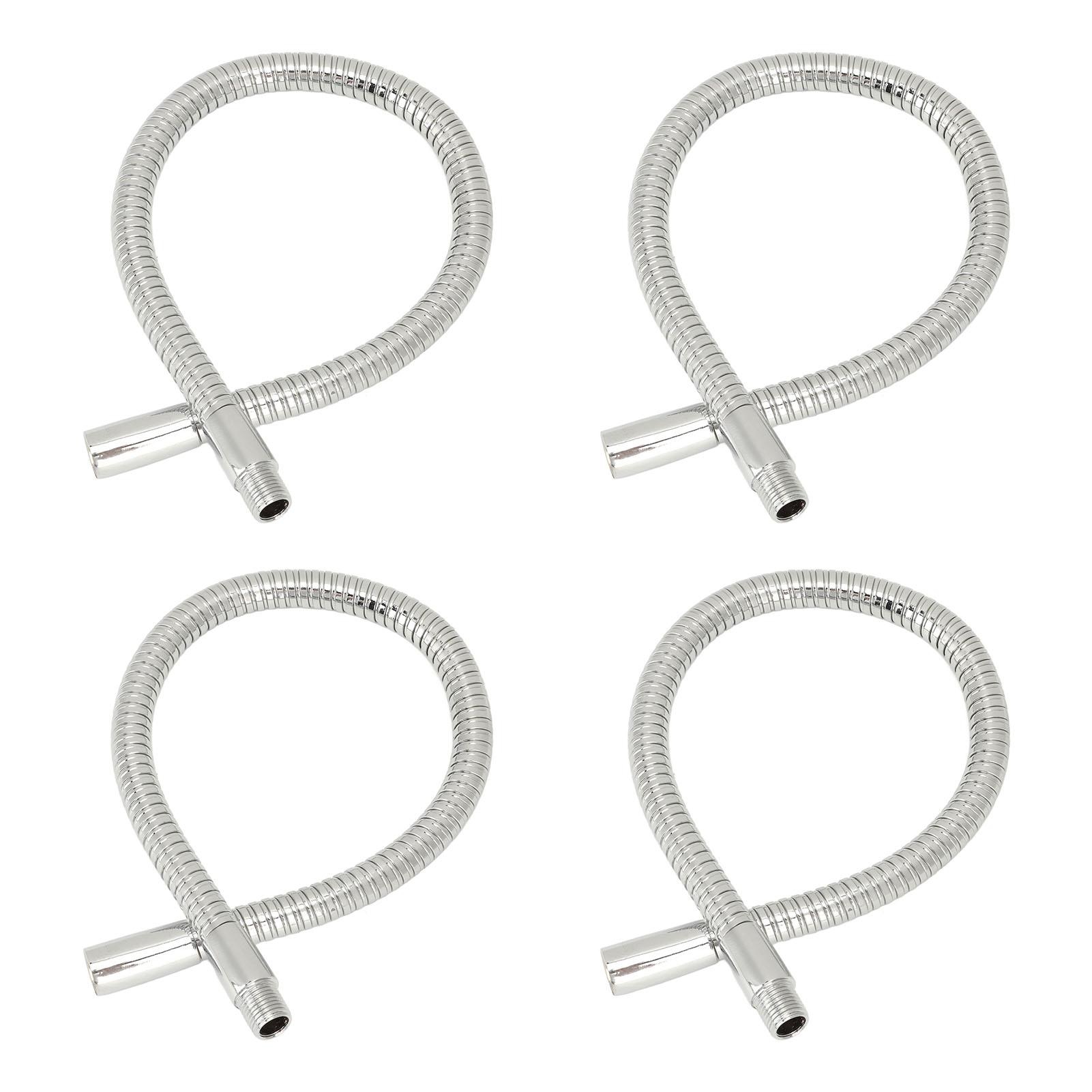 

4 шт. светодиодная гусиная шея, шланг, настольная лампа, аксессуары, светодиодный шланг, металлическая трубка, хром 35 см