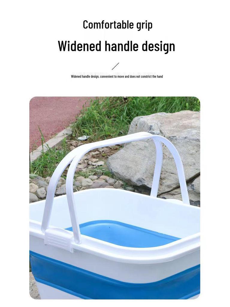 Collapsible Portable Water Bucket for Car Wash, Outdoor, Fishing, and Travel
