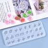 DIY Art Crafts Ear Studs Casting Mold Handmade DIY Earrings Silicone Mold Eardrops Danglers UV Crystal Resin Epoxy Mold