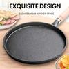20/23/26 cm non-stick støbejernspande til at lave vietnamesiske stegte pandekager og æg, sikker varmeisoleret træhåndtag