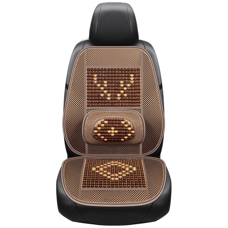 Universal Ventilated Wooden Bead Car Seat Cushion for All Seasons