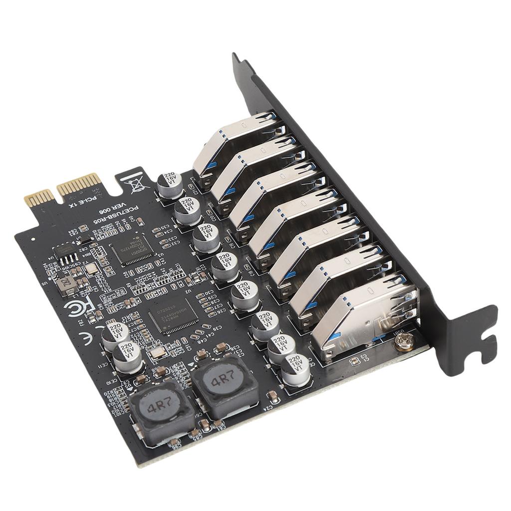 USB3.2 GEN1 5Gbps PCIe Expansion Card for Windows 10 11 7 Ports High Speed Expansion Card Plug and Play