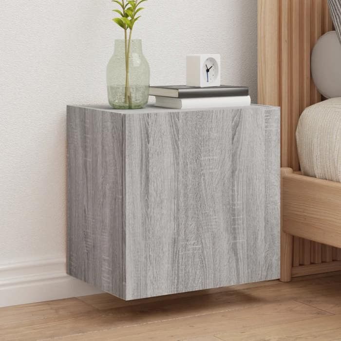 VidaXL Wall-mounted TV Cabinets 2pcs Sonoma Grey 40.5x30x40cm Engineered Wood 836907