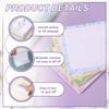 6/12Packs Cute Sticky Notes 75x75mm 50Sheets/Pack Sticky Notes Self-Stick Notes Pads with Lines Office Message Stickers 4Colors