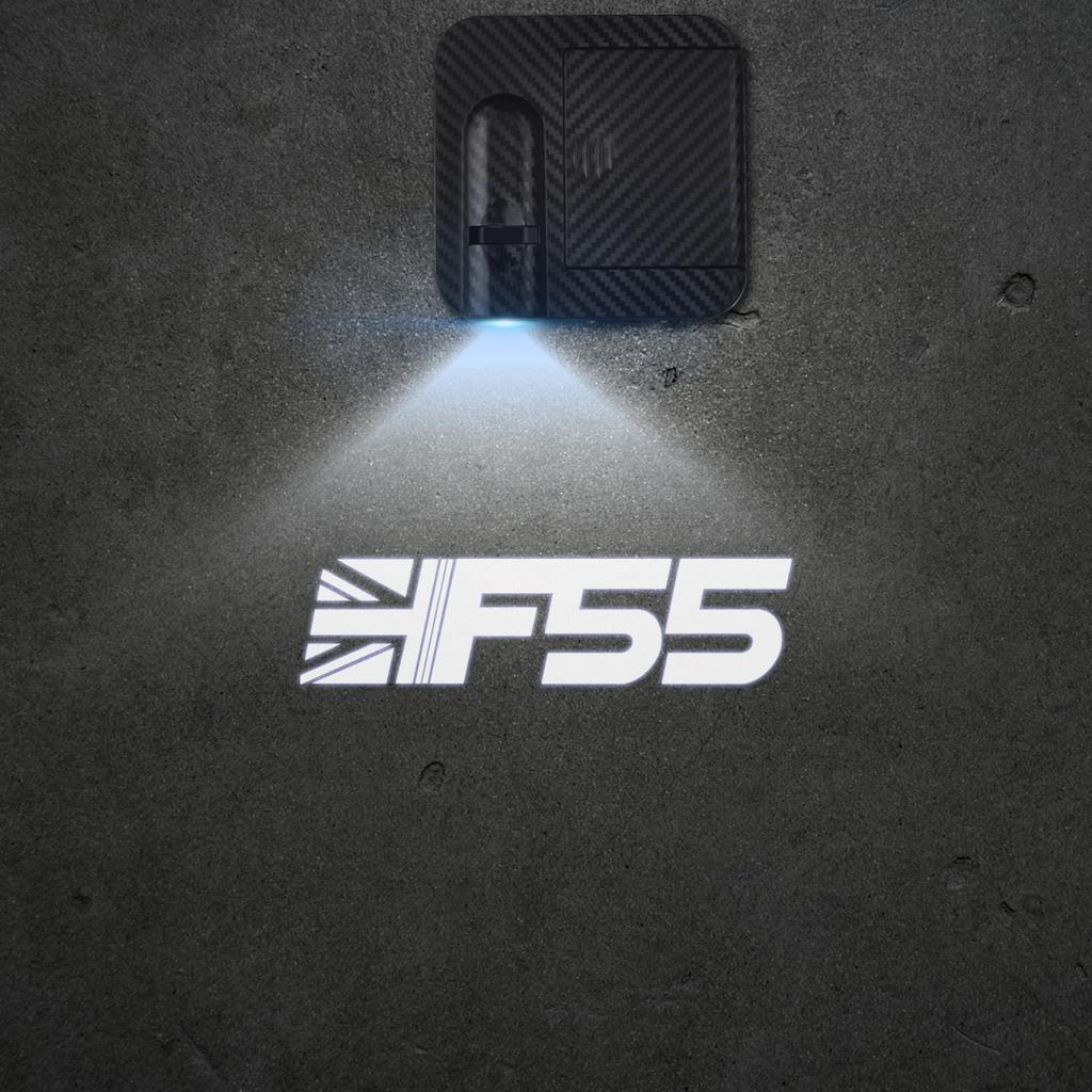 1/2 Stück Union Jack JCW Bulldog Autotür Willkommensleuchten Laserprojektor Logo Drahtlose Erkennung für MINI Cooper F54 F55 F57 F56 R56