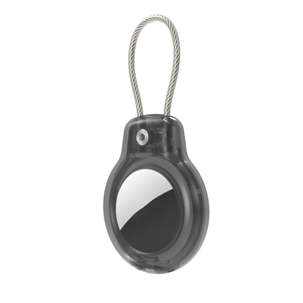 New Compatible with Apple AirTag Secure Holder with Cable Air Tag Lock Case Keychain Key Ring Key Chain Luggage tag for Keys