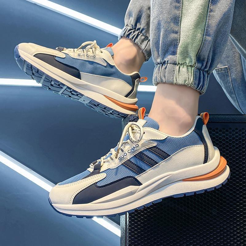 Herrenschuhe mit niedrigem Schaft neue atmungsaktive Sportschuhe aus Mesh weiche Sohle leicht Outdoor Casual Laufschuhe