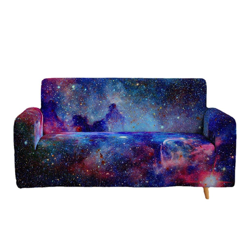 Cosmic Starry Sky Non-Slip Elastic Sofa Cover, Universal In All Seasons, All-Inclusive Supply, Multi-Color 3D Digital Magic Cover