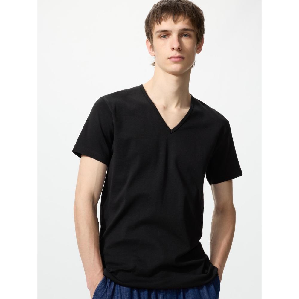 Uniqlo Japan CoTTon V Neck T 2 Pack