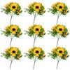 22 Heads Artificial Sunflowers Bouquet Home Garden Vase Decoration Silk Flowers Wedding Party Centerpieces Desktop DIY Decor