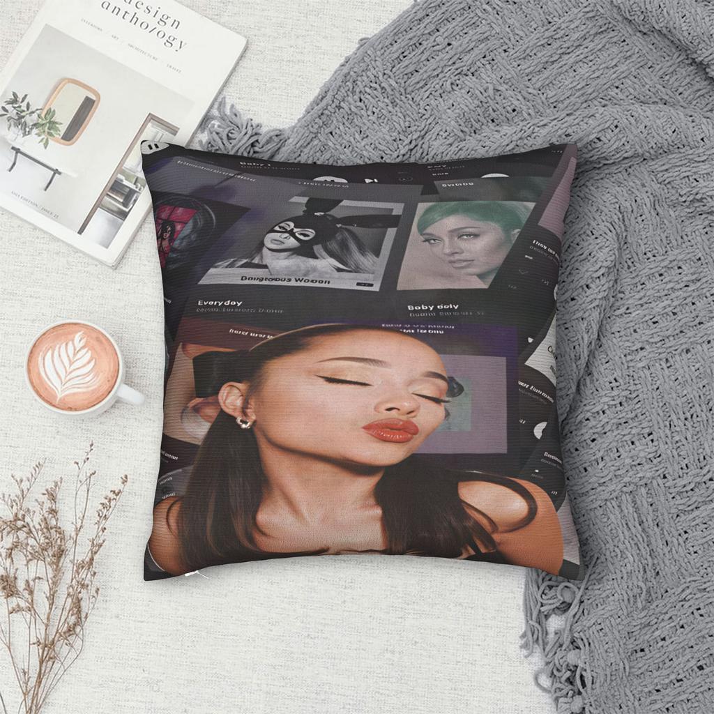 Arianas Grande  Pillow Cover  Comfy Cushion Cover Fashion Pillow Case For Couch Sofa Bedroom