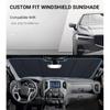 Windshield Sun Shade For Ford Bronco -2025. Reflective Aluminum Film Front Window Sunshade - BLAZBLOCK