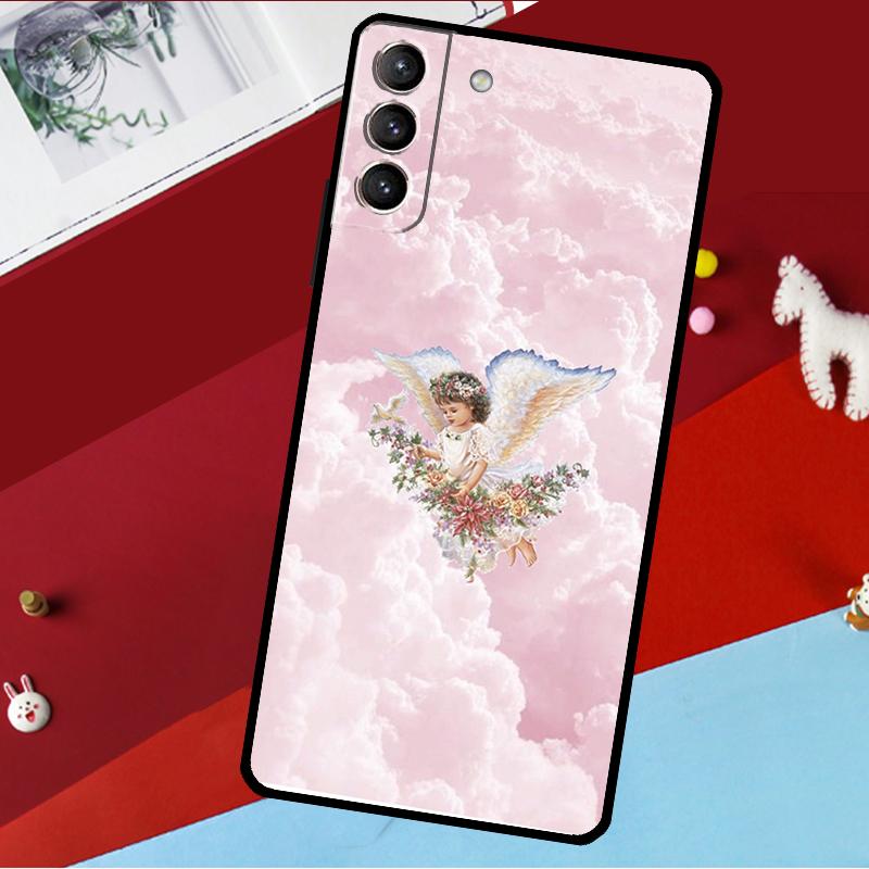 Renaissance Angel Aesthetic Funda For Samsung Galaxy S26 S25 S24 S21 S22 S23 Ultra S10 Plus S20 FE S25 FE Phone Case
