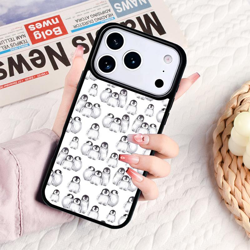 Penguin Phone Case For IPhone 17 16e 15 14 13 12 11 Pro Max Air Mini Soft Protective Cover