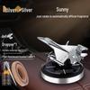 Solar Car Air Freshener & Odor Eliminator: High-End Rotating Ornament for Men's Car Interiors