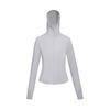 Outdoor Training Breathable Sunshade Lightweight Minimalist Solid Color Sun Protection Clothing Women Tops Dawn-Gray-Pink 6014375-009