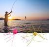 10pcs Artificial Baits Dices Shaped Fishing Lure Slow Sinking Flexible Whiskers Lure Saltwater Baits Fishing Accessory