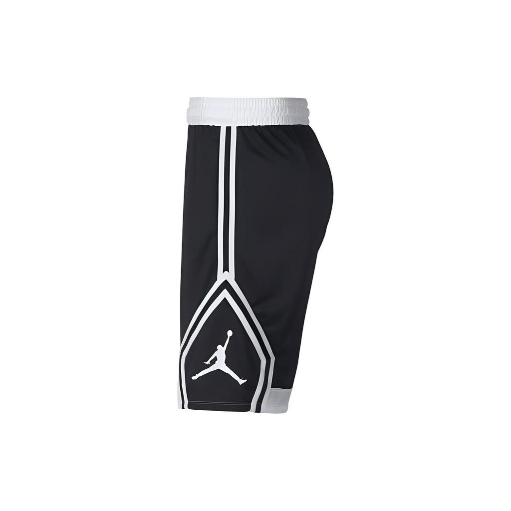 Jordan Rise Diamond Striped Detail Color Block Basketball Shorts Men Shorts Black 887438-013