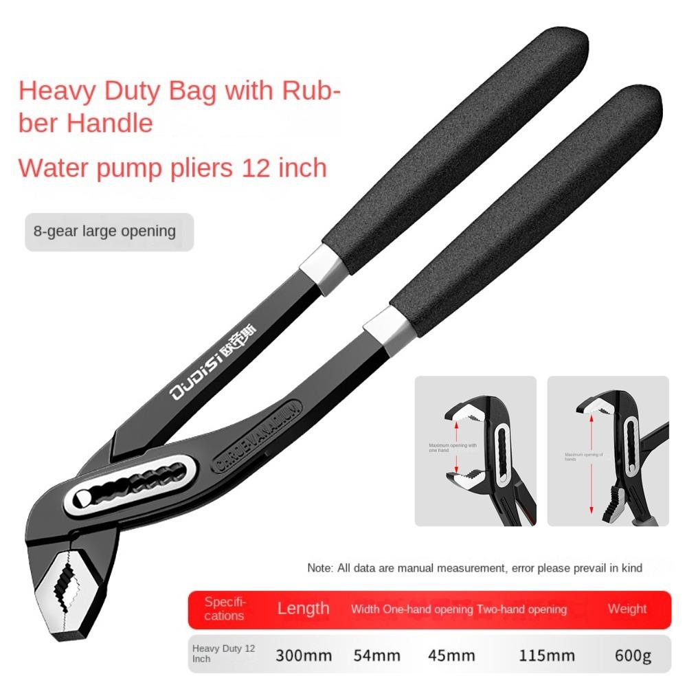 New High-carbon Steel Water Pipe Pliers Adjustable Heavy Duty Pipe Wrenches Opening Repair Tool Hand Tool Plumber