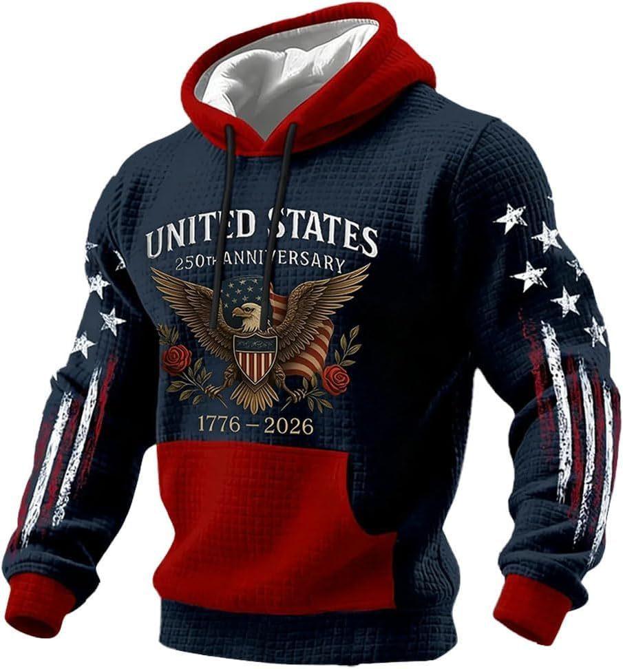2026 Trendy Men's Hoodie for American Anniversary