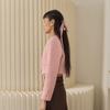 Long Tail Ribbon Hair Barrette_Pink