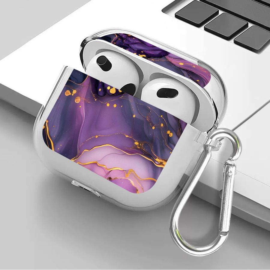 Irregular Patterns Case For Airpods 4 3 Pro Pro2 1 Pro3 2 Clear Earphone Cases Cover