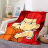 Cartoon Slam Dunk Basketball Anime Soft Blankets,Keep Warm Throw Blanket Comfortable Blanket for Picnic Beds Sofa Home Bedroom