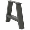 Vidaxl Coffee Table Legs, 2 Pcs, Anthracite, 40X(30-31) Cm, Steel